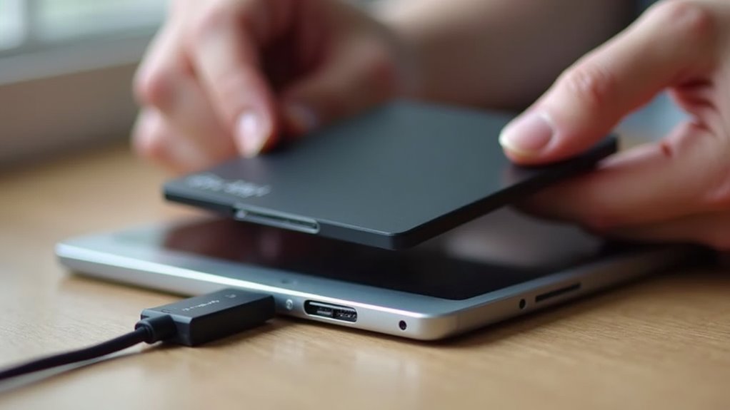 podłączanie dysku SSD i huba USB-C