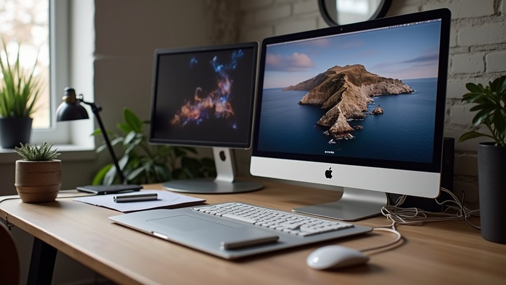 konfigurowanie dwóch monitorów na MacBooku