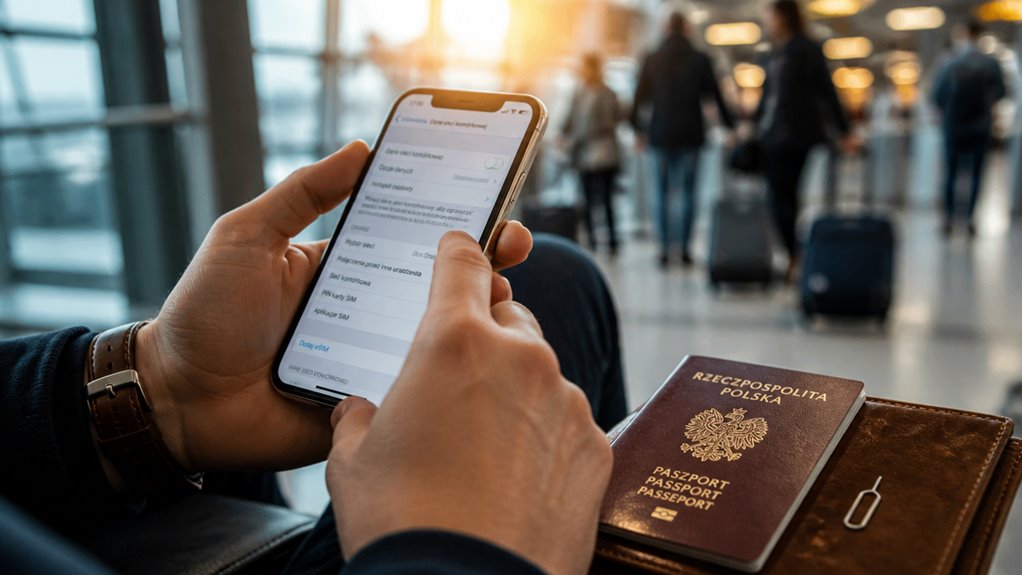 domyślne ustawienia linii danych uwzględniające roaming